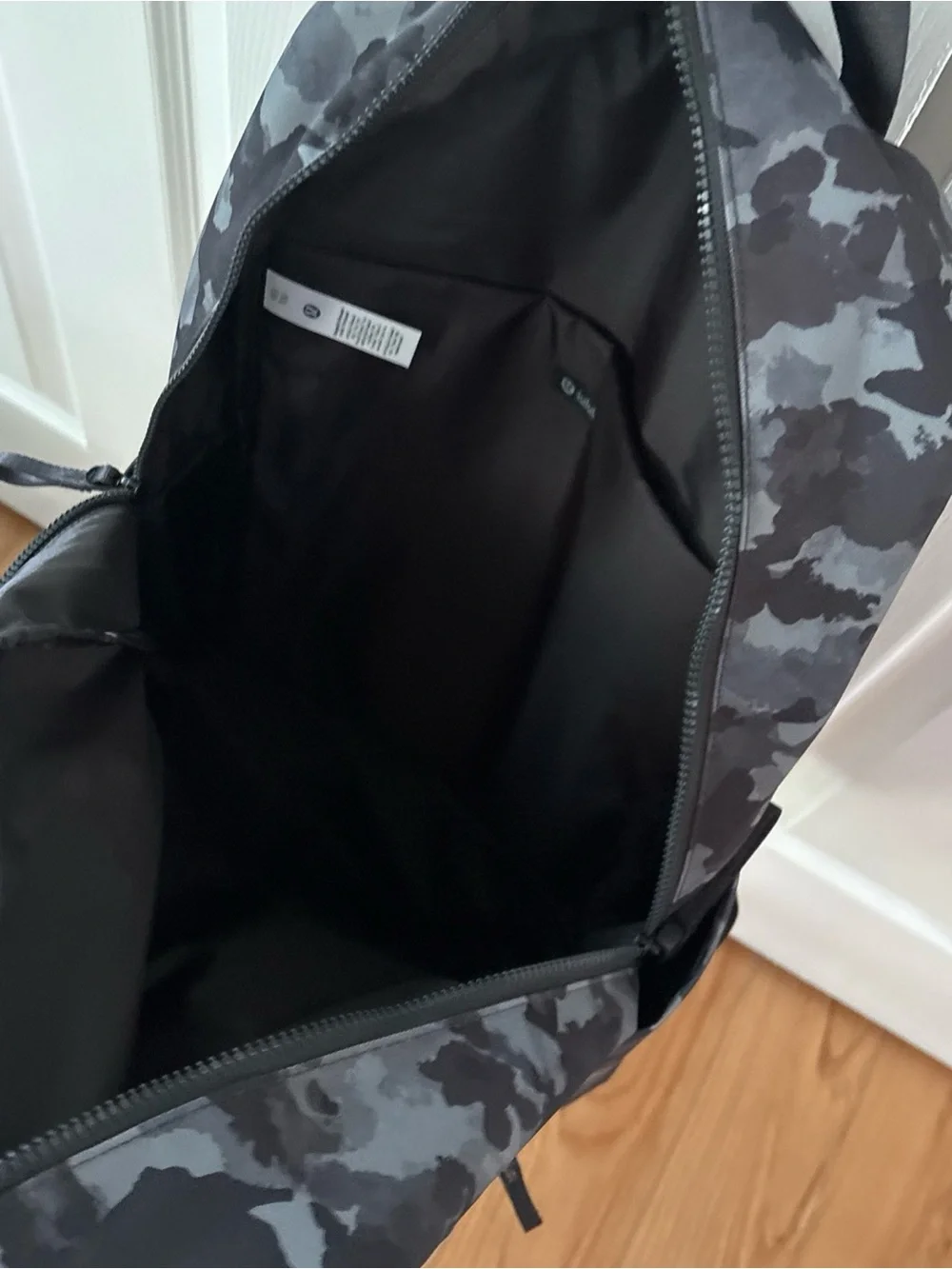 lululemon athletica Black Gray Camo Backpack